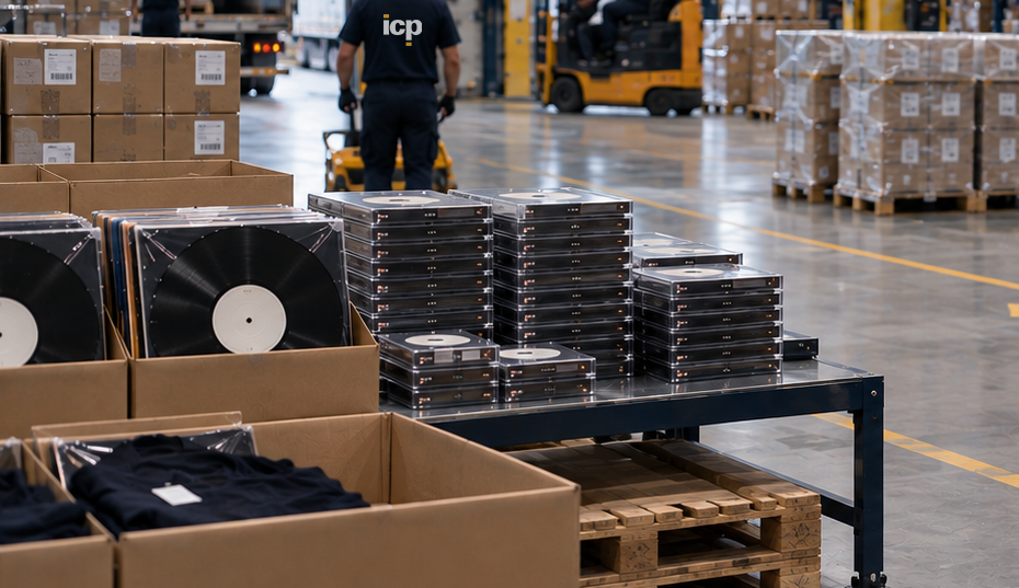 Productos musicales y merchandising preparados para ecommerce, marketplaces, retail y distribución B2B dentro de una operación omnicanal.